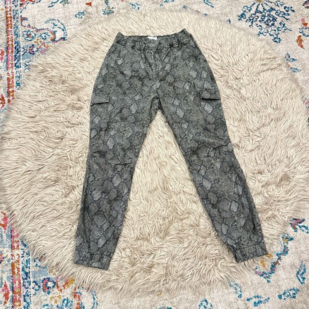 Good American Snake Print Pull-On Pants size 1 (small)